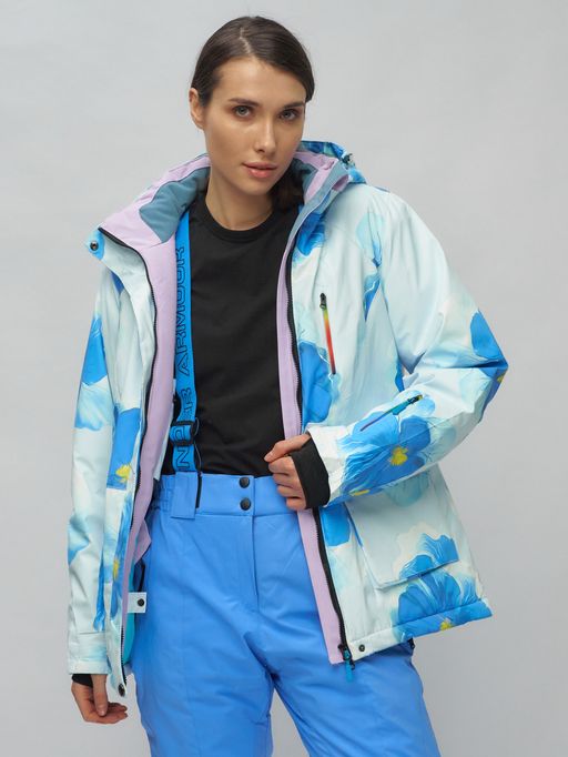 Горнолыжный костюм женский синего цвета 020231S - Chunmai фото 18