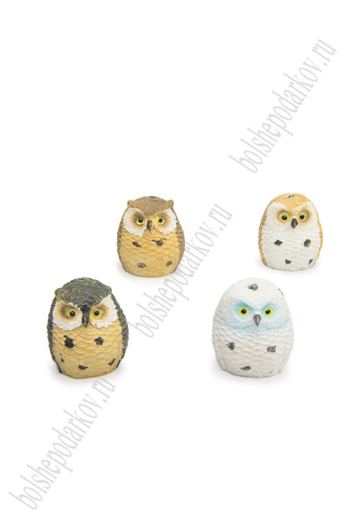 Фигурка миниатюрная "Сова" 2,5*2,3*3 см (4 шт) SF-8049
