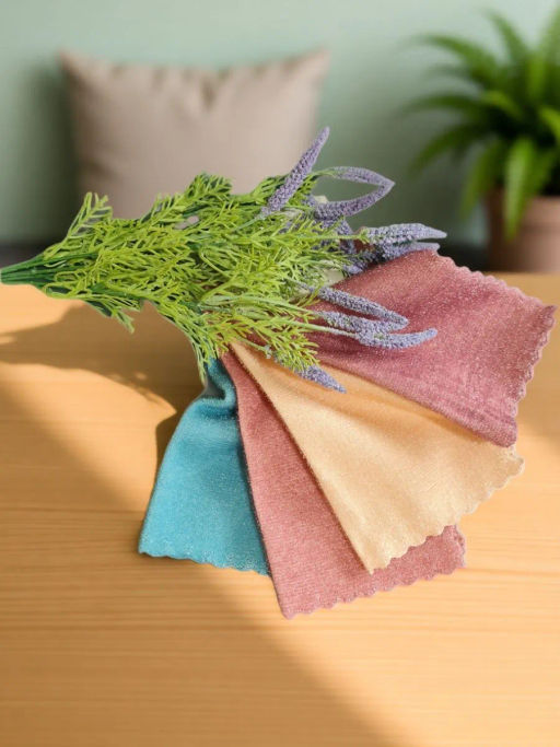 Салфетки для уборки из микрофибры 25x25 4шт. - Фабрика снов фото 6