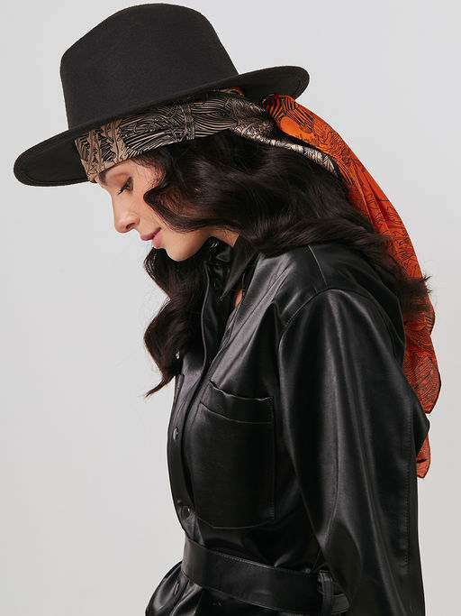 Большой, мягкий, тонкий и очень нежный двусторонний платок с рисунком - Tantino фото 5