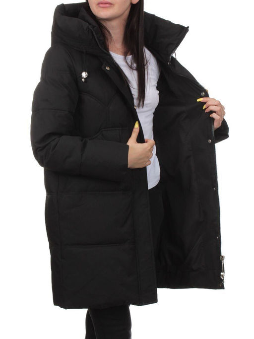 H23-629 BLACK Куртка зимняя женская (тинсулейт)