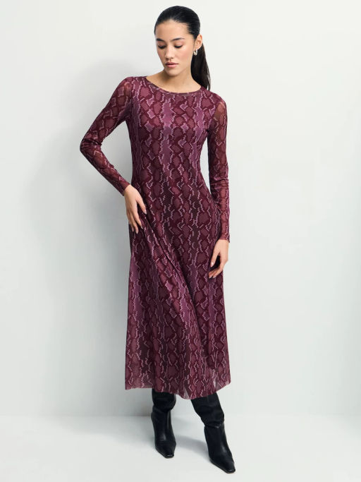 Платье миди с принтом / Zarina