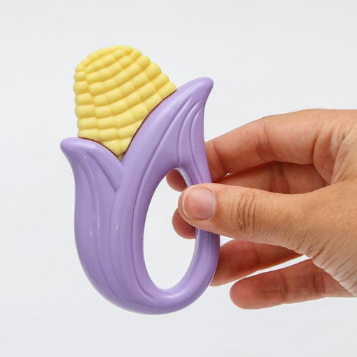 Погремушка с прорезывателем Овощной МИКС, Крошка Я: Кукуруза, цвет МИКС, Крошка Я  фото 3