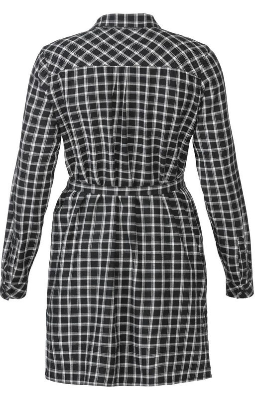 Фланелевая рубашка-туника ESMARA гусиная лапка  фото 4