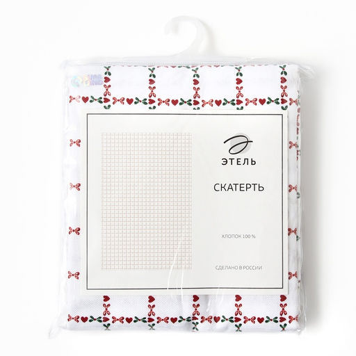 Скатерть Этель Flower Cage, 149?220 см, 100% хлопок, рогожка 186 г/м?
