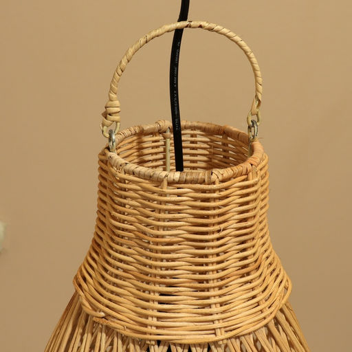 Светильник потолочный из ротанга «Сухарто», 1×120 Вт, Е27, 25×25×60 см