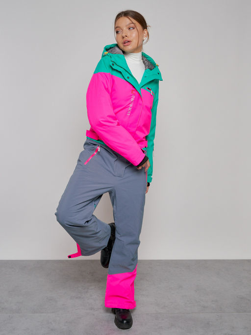 Горнолыжный комбинезон женский зимний зеленого цвета 2327Z - Chunmai фото 18