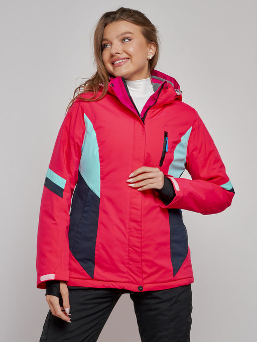Горнолыжная куртка женская зимняя розового цвета 2201-1R - Chunmai фото 3