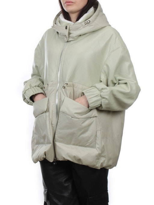 H24-210 LT. OLIVE Куртка демисезонная женская (100 гр. холлофайбер) - Fashion фото 5
