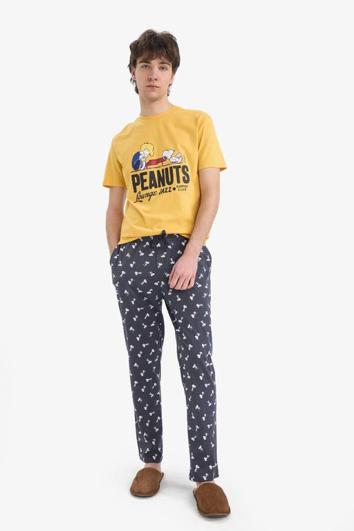 Snoopy Regular Fit K?sa Kollu 2li Tak?m - Defacto фото 2