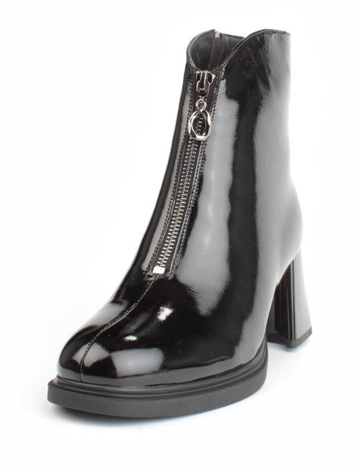 04-M3-H247 BLACK Ботильоны зимние женские (натуральная кожа, натуральный мех)