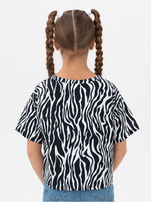 Футболка Зебра белый детская - София фото 10