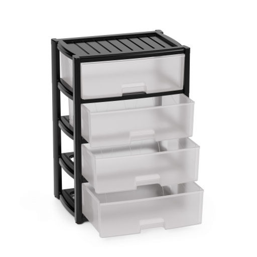 Комод "Колорит" 4-х секцион. широкий (чёрный) М8763