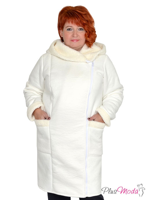 Жакет-дубленка Модель №1385 размеры 44-84 - Plusmoda фото 2