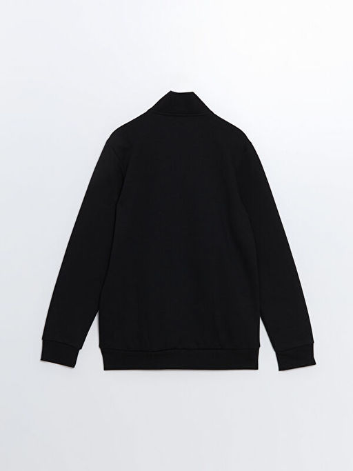 Dik Yaka Uzun Kollu Erkek Fermuarl? Sweatshirt - Waikiki фото 2