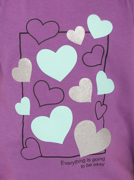 CRB wear/HSJG 63845-44 Футболка для девочки,фиолетовый/Ex.Cherubino фото 4