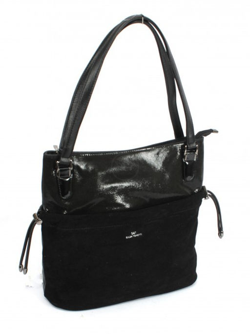 Сумка женская иск/кожа+нат/замша GT-MAQ 63109GY, 1отд+карм/пер, черный SALE 202555 - Adelia фото 6