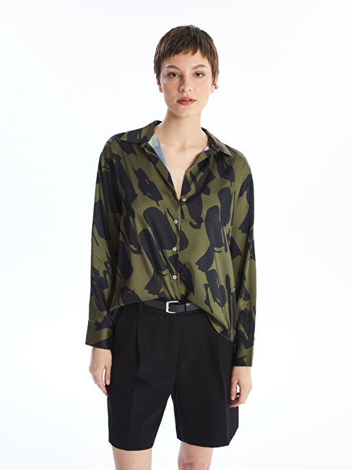 Блузка женская Desenli Oversize Saten