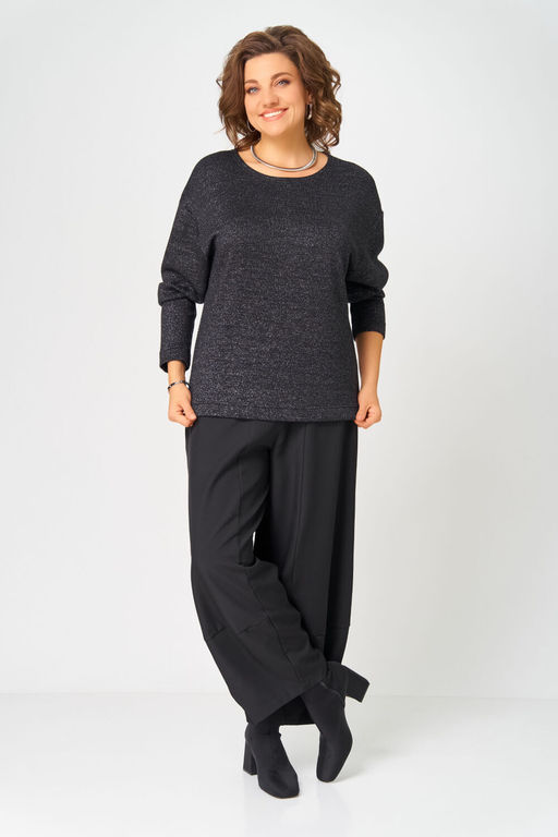 Джемпер Bliss 08378 черный с люрексом