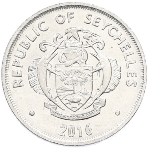 Монета 25 центов 2016 года Сейшелы