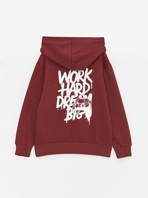 Rahat Kal?p Bask?l? Erkek ?ocuk Hoodie ve E?ofman Alt? - Waikiki фото 3