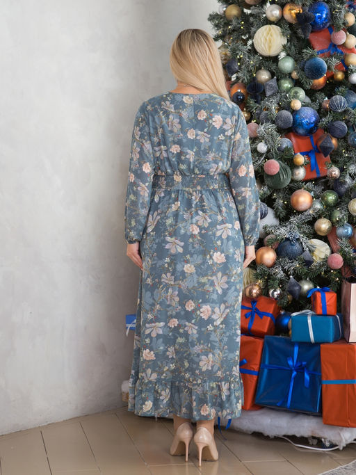 Платье 1330 дымчато-серый - Novita фото 7