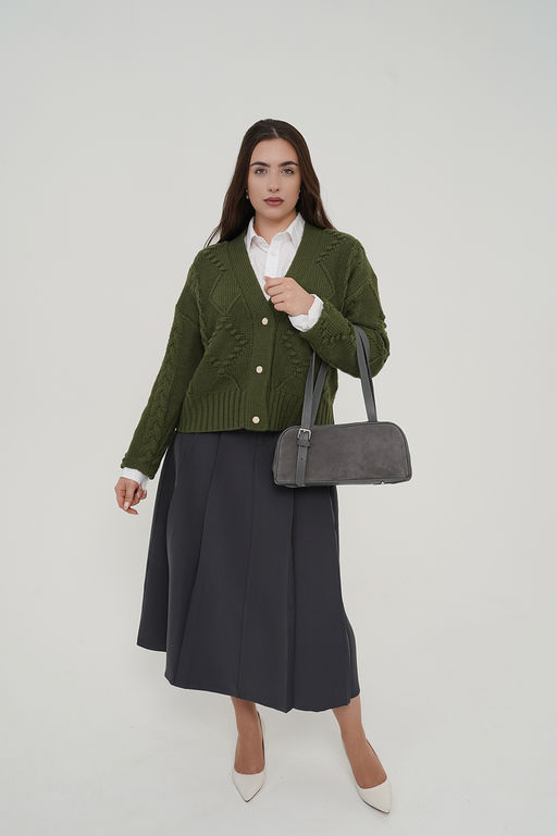 Сумка женская Ц-642.67 серый - Protege фото 6