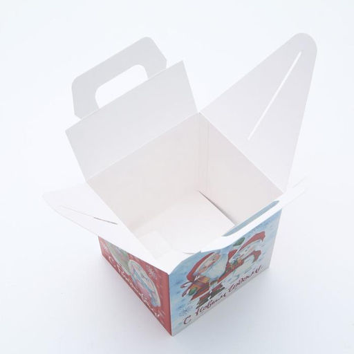 Цена за 5 шт. Подарочная коробка Веселый Новый год, 12,4 х 13,4 х 15,6 см - Simaland фото 4