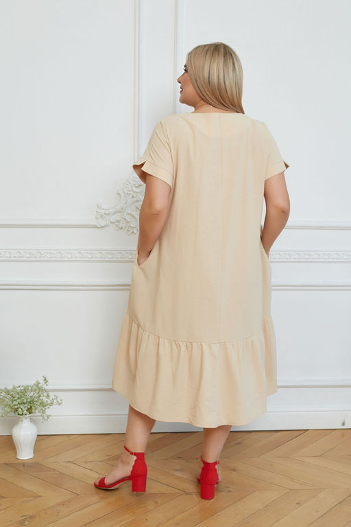 Платье Luxury Moda 1327 бежевый