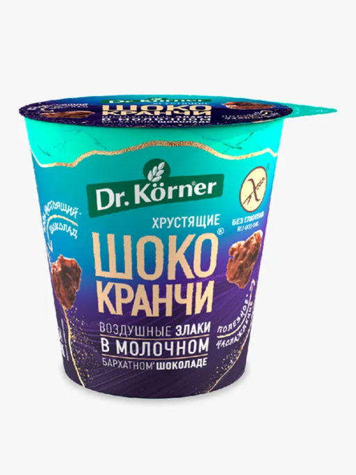 Продукт хрустящий зерновой Шококранчи кукурузно-рисовые карамельные в молочном шоколаде c какао-порошком