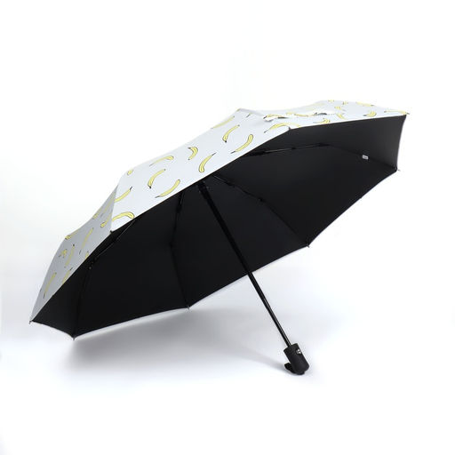Зонт автоматический Summer fruit, ветроустойчивый, 3 сложения, 8 спиц, R=48/55 см, d=96 см, МИКС