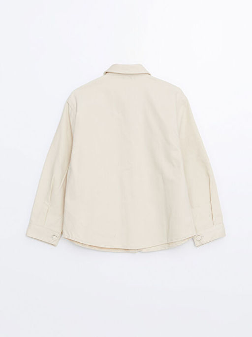 Basic Uzun Kollu K?z ?ocuk G?mlek Ceket - Waikiki фото 3