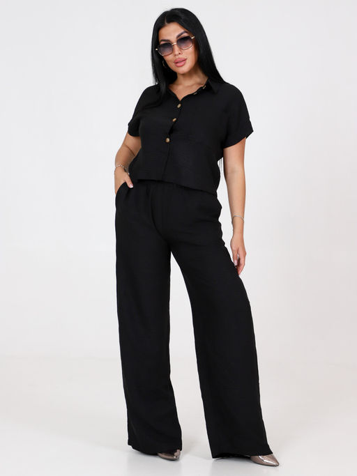 ЖК-Камила ЖЕНСКИЙ КОСТЮМ (Черный) - А-дина фото 3