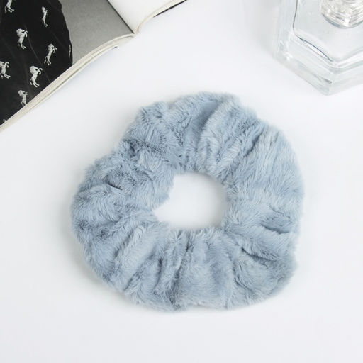 Цена за 5 шт. Резинка для волос «Орбита», нежность, 9 см, голубой