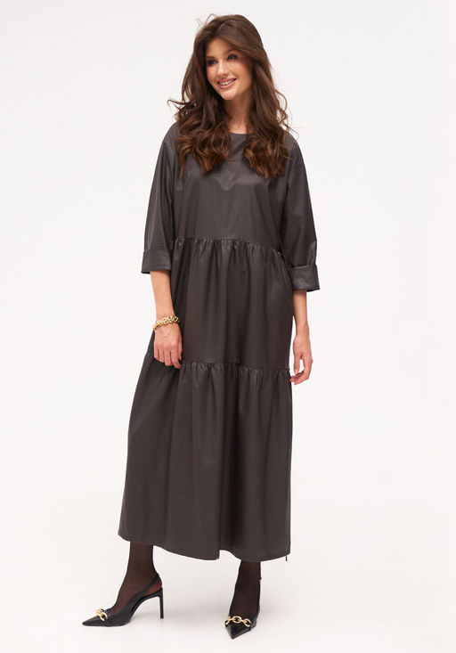 Платье KaVari 1093 коричневый  фото 2