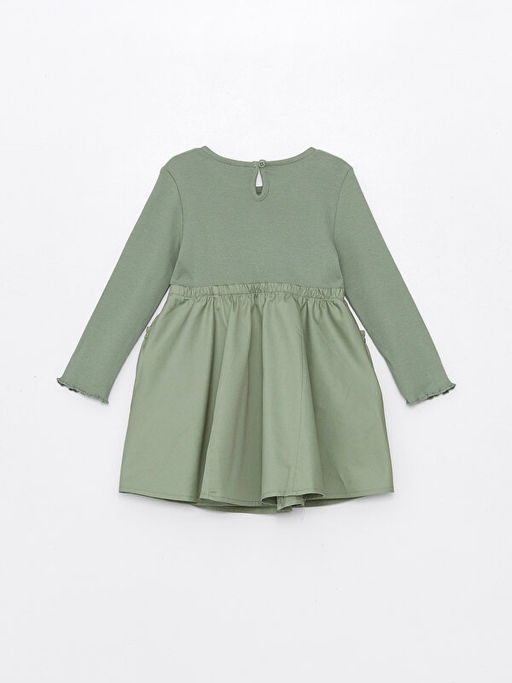 Bisiklet Yaka Uzun Kollu K?z Bebek Elbise - Waikiki фото 2