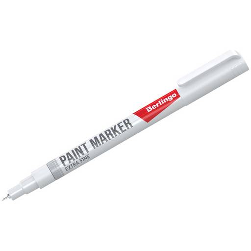 Маркер-краска лаковый BERLINGO "Uniline PA100" белый 1мм (BMk_02300) на нитрооснове