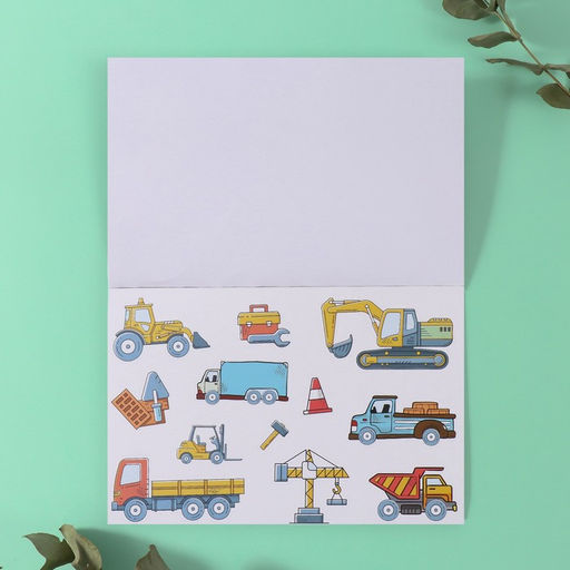 Наклейки в книжке «Техника», 3 фона, 20.7×14.2 см