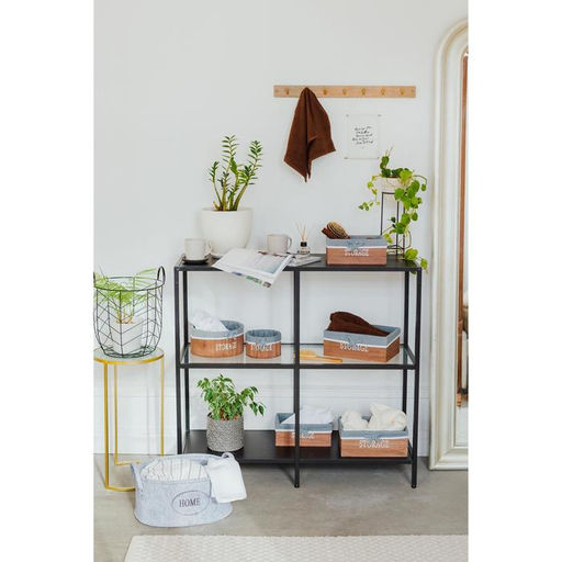 Корзина для хранения Доляна Storage, 232311 см, дерево, большая, цвет коричневый, серый  фото 6