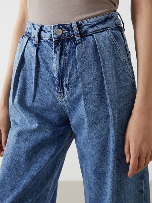 Wideleg Kad?n Jean Pantolon