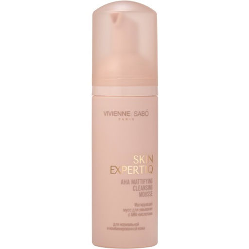 Vivienne Sabo Skin Expertiq Матирующий мусс для умывания с АНА-кислотами 150 мл  фото 2