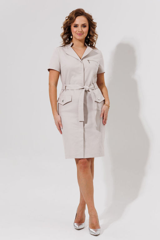 Платье Galean Style 814.1 бежевый фото 2