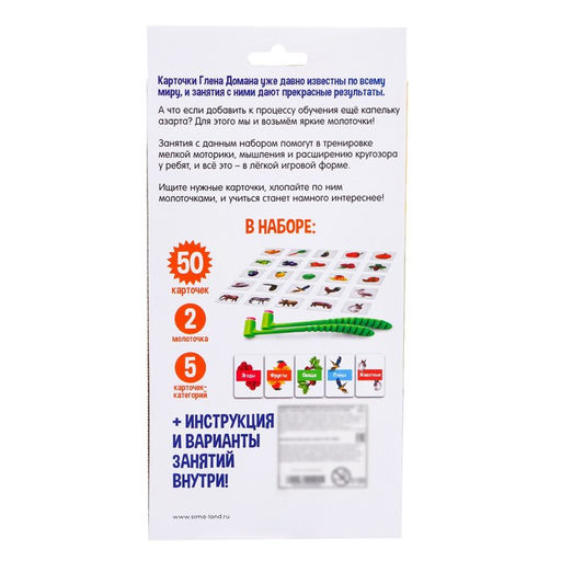 Развивающий набор с молоточками Карточки Г.Домана - Iq-zabiaka фото 8
