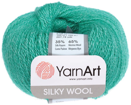Силки вул (Silky wool) пряжа YarnArt 65% шерсть мериноса 35% искуственный шелк 10х25г/190м