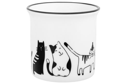 Кружка 240 мл 11*8*8 см БЕЗ КОТА ЖИЗНЬ НЕ ТА Праздник у котят NEW BONE CHINA - Elan gallery фото 5