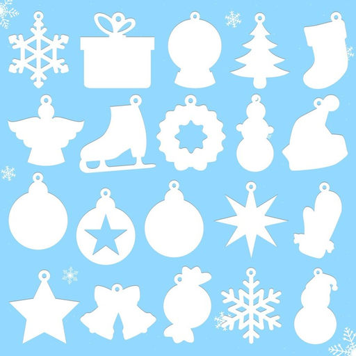 Набор для творчества Ёлочные игрушки без нанесения