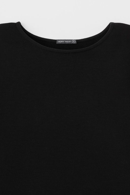 Джемпер Very Neat ЕВТ 3256 из хлопка с полиэстером и спандексом черный фото 4