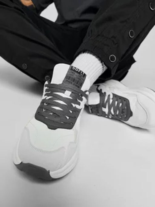 Кроссовки муж., молоч, фурн., э/к, текст. L8017-6