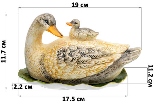 Масленка 19*11,2*11,7 см "Уточка"