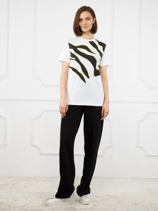 Футболка женская ZZ-WR020301-S10 black-white - Eleganzza фото 8